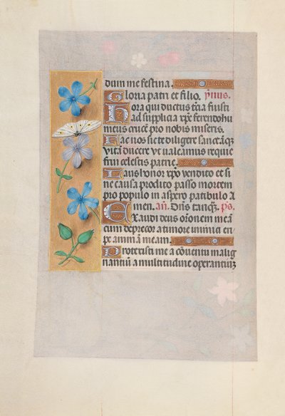 Stundenbuch der Königin Isabella der Katholischen, Königin von Spanien: Fol. 63v, um 1500 von Master of the First Prayerbook of Maximillian