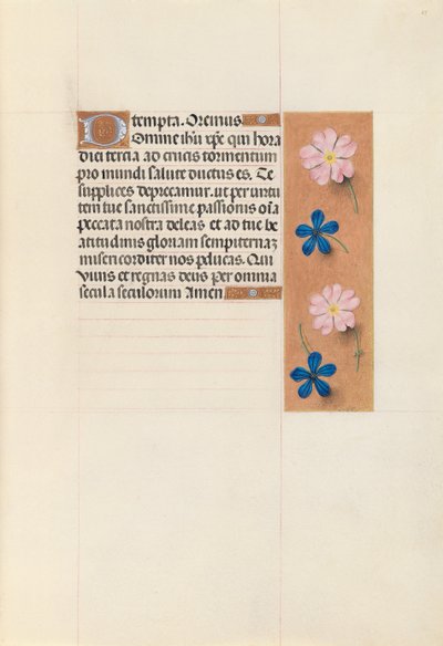 Stundenbuch der Königin Isabella der Katholischen, Königin von Spanien: Fol. 65r, ca. 1500 von Master of the First Prayerbook of Maximillian