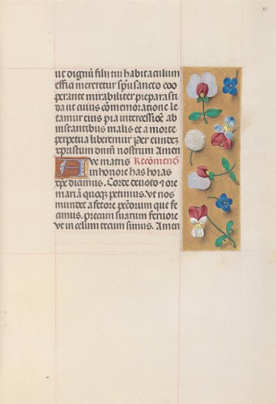 Stunden der Königin Isabella der Katholischen, Königin von Spanien: Fol. 86r, ca. 1500 von Master of the First Prayerbook of Maximillian
