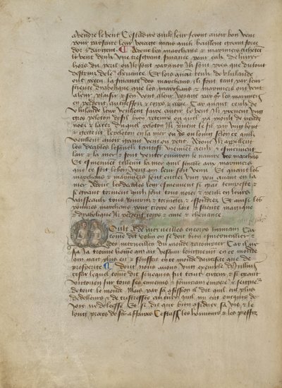 Illustrierte Initiale M: Brustporträt eines Mannes und einer Frau von Master of the Geneva Boccaccio