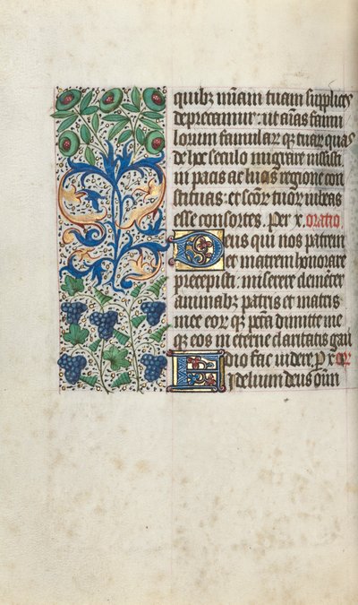 Stundenbuch Gebrauch von Rouen: fol. 109v, ca. 1470 von Master of the Geneva Latini