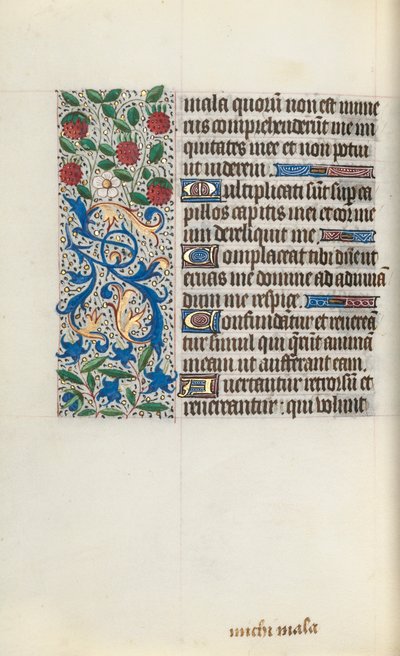Stundenbuch Gebrauch von Rouen: fol. 126v, um 1470 von Master of the Geneva Latini