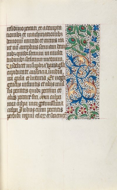 Stundenbuch Gebrauch von Rouen: fol. 25r, um 1470 von Master of the Geneva Latini