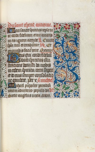 Stundenbuch Gebrauch von Rouen: fol. 50r, um 1470 von Master of the Geneva Latini
