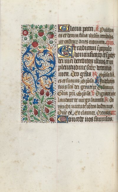 Stundenbuch Gebrauch von Rouen: fol. 69v, ca. 1470 von Master of the Geneva Latini