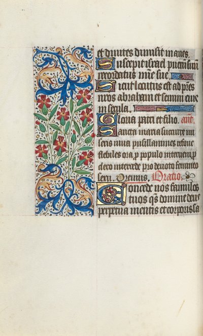 Stundenbuch Gebrauch von Rouen: fol. 74v, ca. 1470 von Master of the Geneva Latini
