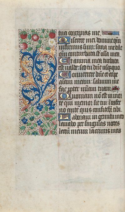 Stundenbuch Gebrauch von Rouen: fol. 80v, ca. 1470 von Master of the Geneva Latini