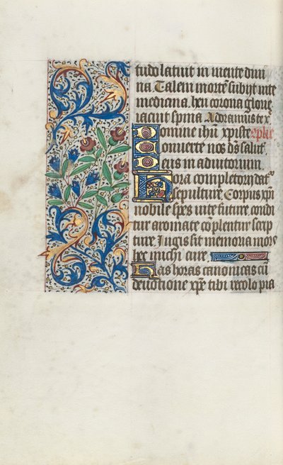 Stundenbuch Gebrauch von Rouen: fol. 98v, ca. 1470 von Master of the Geneva Latini