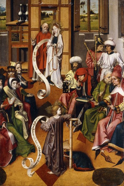 Die Darstellung im Tempel von Master of the Iserlohn Altar