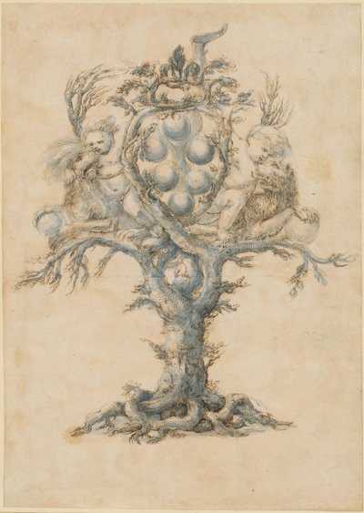 Ein Weindekanter mit Löwen und Putti von Master of the Medici Banquet Decanters