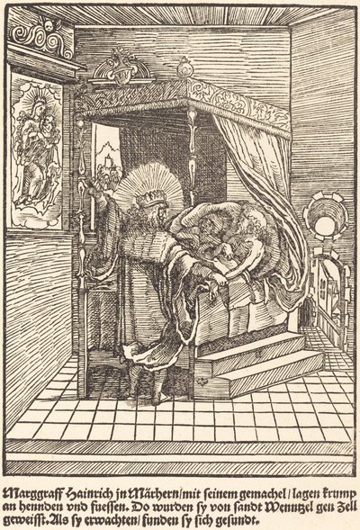 Marggraff Hainrich in Marhern ... von Master of the Miracles of Mariazell