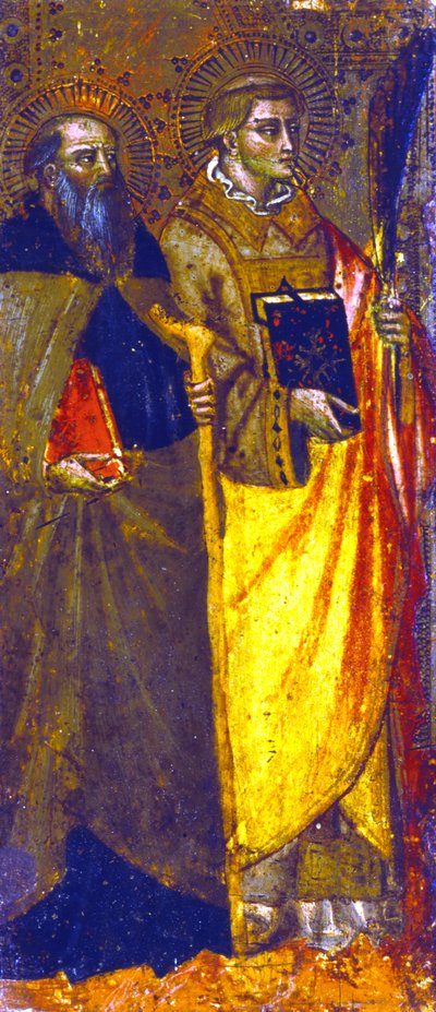 St. Antonius Abt und ein Märtyrer von Master of the Misericord