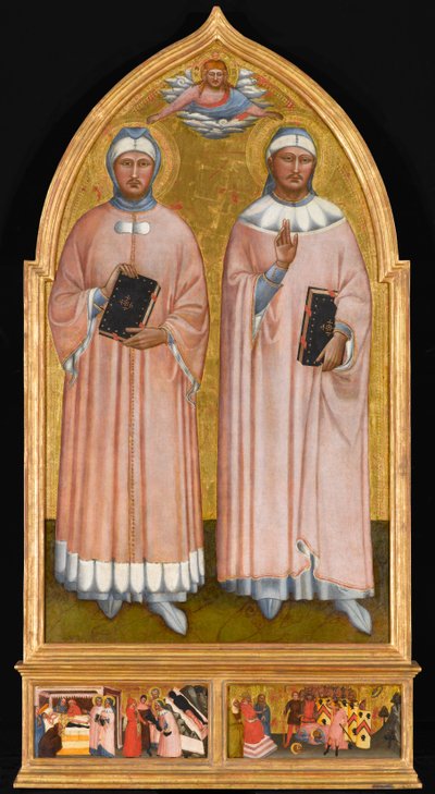 St. Cosmas und St. Damian, ca. 1370-1375 von Master of the Rinuccini Chapel