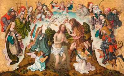 Die Taufe Christi von Master of the Saint Bartholomew Altarpiece