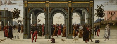 Die Geschichte von Griselda. Teil II: Exil, um 1490-1495 von Master of the Story of Griselda