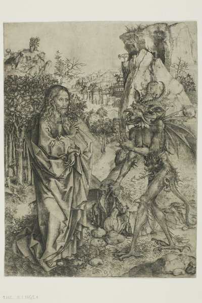Die Versuchung Christi von Master of the Strache Altar