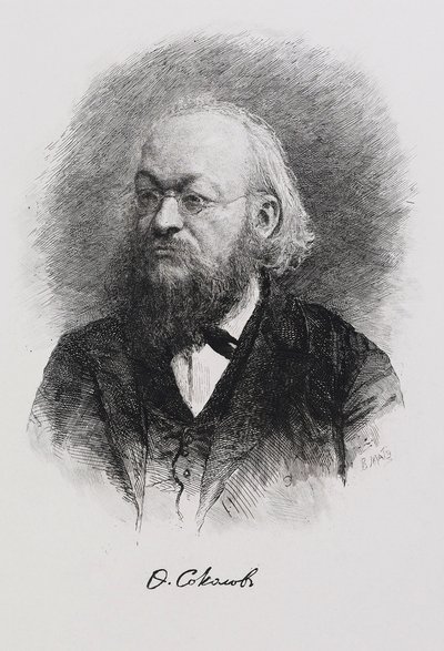 Porträt des Historikers Fjodor Fjodorowitsch Sokolow 1841-1909, 1900er von Mate