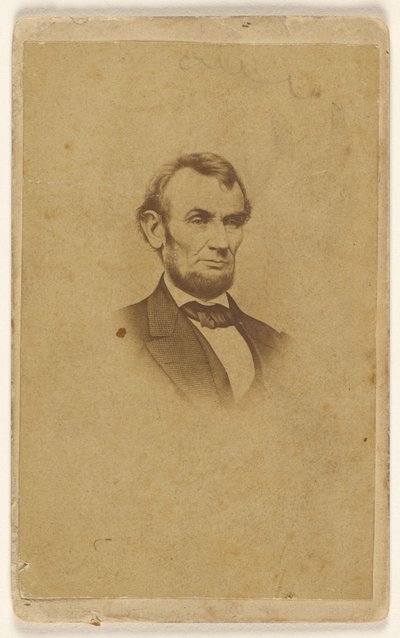 Gravur von Abraham Lincoln nach einem Foto von Mathew B. Brady von Mathew B. Brady