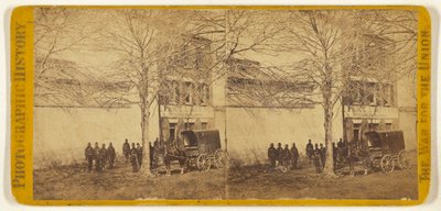 Union-Soldaten vor Price, Birch & Co; Händler von versklavten Menschen von Mathew B. Brady
