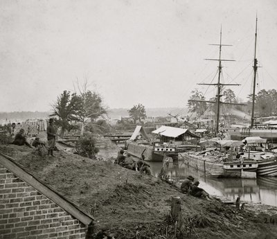 White House Landing am Pamunkey, 1862 von Mathew B. Brady