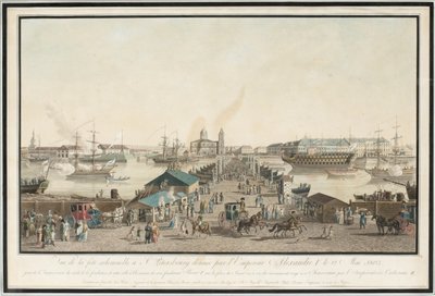 Erstes Jubiläum von St. Petersburg, das hundertjährige Bestehen der Stadt im Mai 1803, 1804 von Mathias Gabriel Lory