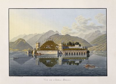 Blick auf Isola Bella, 1811-1819 von Mathias Gabriel Lory