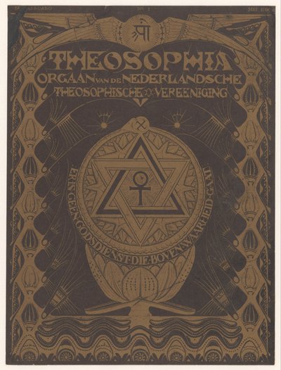 Umschlag Zeitschrift Theosophia von Mathieu Lauweriks