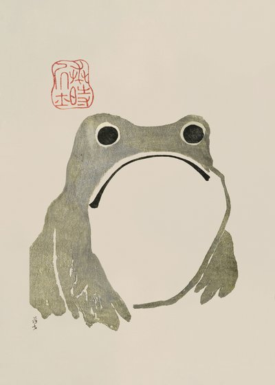 Grimmiger Frosch I Original von Matsumoto Hoji