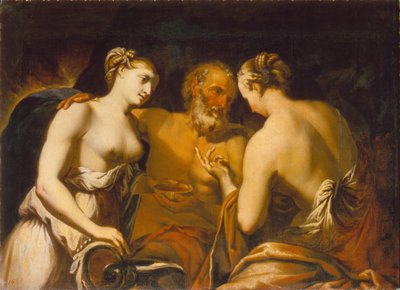 Lot und seine Töchter von Matteo Pacelli