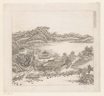 Ansicht eines Teils des kaiserlichen Sommerpalastes in Chengde (Jehol), China von Matteo Ripa