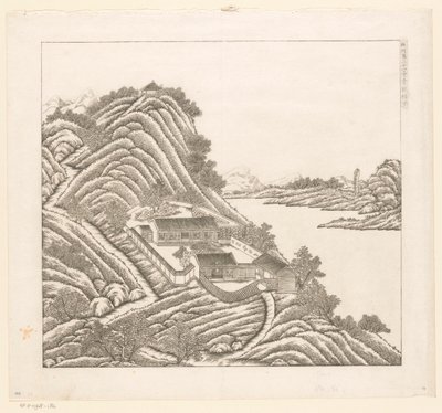 Ansicht eines Teils des kaiserlichen Sommerpalastes in Chengde (Jehol) in China von Matteo Ripa