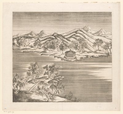 Ansicht eines Teils des kaiserlichen Sommerpalastes in Chengde (Jehol) in China von Matteo Ripa