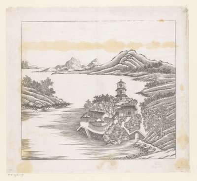 Ansicht eines Teils des kaiserlichen Sommerpalastes in Chengde (Jehol) in China von Matteo Ripa