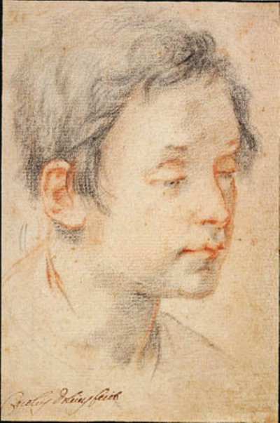 Kopf eines jungen Mannes nach rechts gewandt von Matteo Rosselli