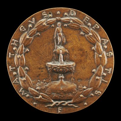 Brunnen mit einer nackten männlichen Figur gekrönt [Rückseite], ca. 1446 von Matteo di Andrea de Pasti