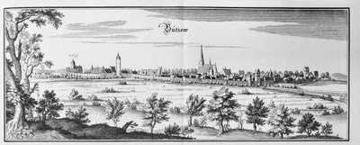 Bützow von Matthaus Merian