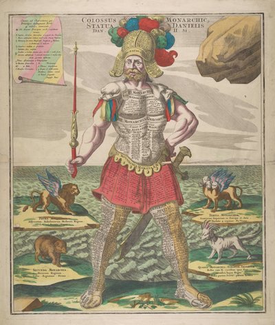 Koloss Monarchic. Statua Danielis, 1730 von Matthaeus Seutter