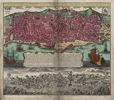 Karte aus der Kartensammlung der Nationalbibliothek. Die Karte wurde in Augsburg herausgegeben von Matthäus Seutter