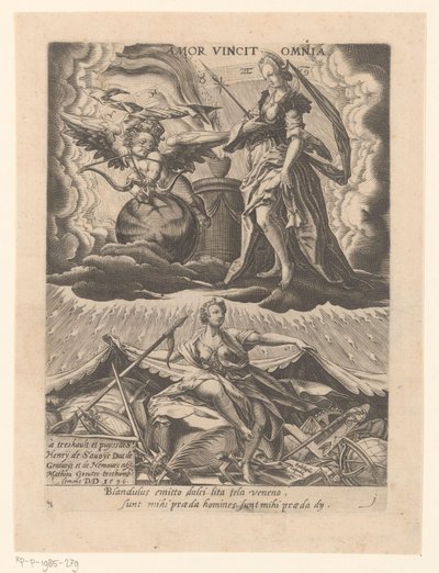 Triumph der Liebe (Amor vincit omnia) von Matthaus Greuter