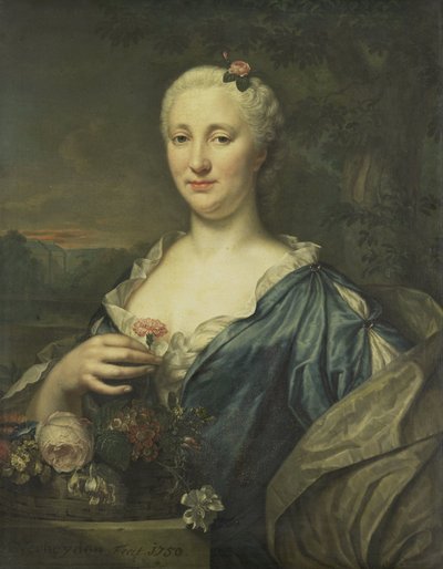 Porträt von Agnes Margaretha Albinus, Frau von Coenraad van Heemskerck von Mattheus Verheyden