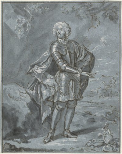Porträt eines unbekannten Mannes in Rüstung von Mattheus Verheyden