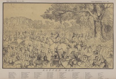 Rotten Row (Farblithografie) von Matthew