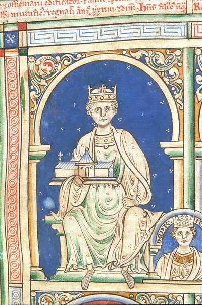 Heinrich II. von England aus der Historia Anglorum, Chronica majora von Matthew Paris