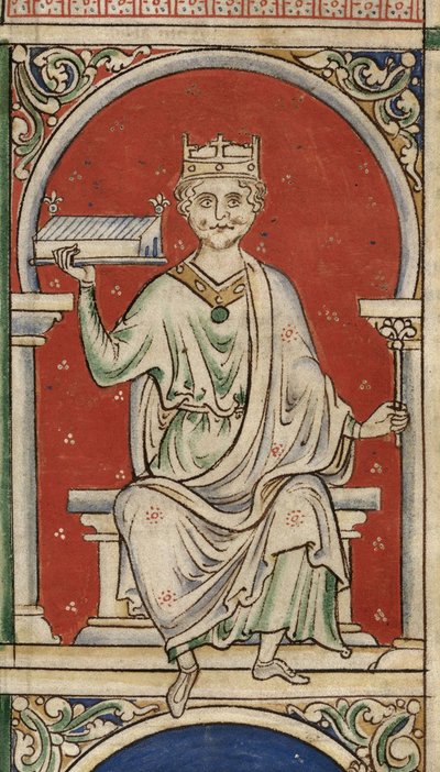 König Wilhelm Rufus aus der Historia Anglorum, Chronica majora von Matthew Paris