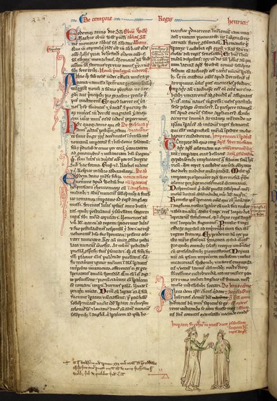 Hochzeit von Friedrich II. und Isabella von England, Royal 14 C VII, f.123v von Matthew Paris