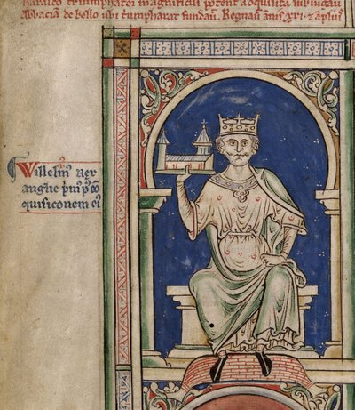 Wilhelm I. aus der Historia Anglorum, Chronica majora von Matthew Paris