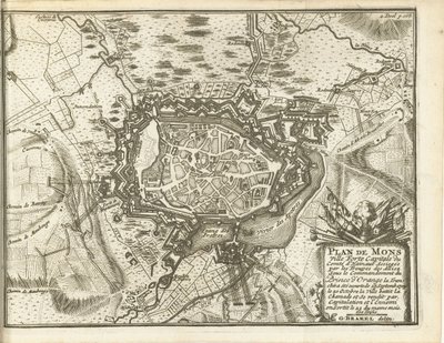 Belagerung von Bergen, 1709 von Matthijs Pool (possibly)