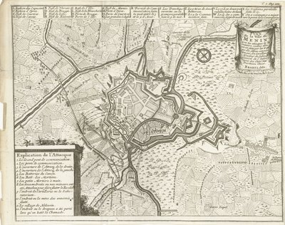 Belagerung von Menen, 1706 von Matthijs Pool (possibly)