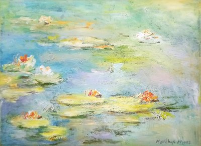 Friedliche Seerosen von Matthys Moss