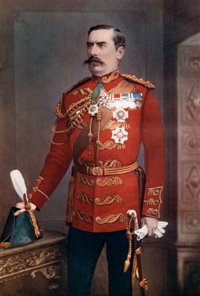Generalleutnant Sir Baker Creed Russell, Kommandeur des südlichen Distrikts, 1902 von Maull and Fox